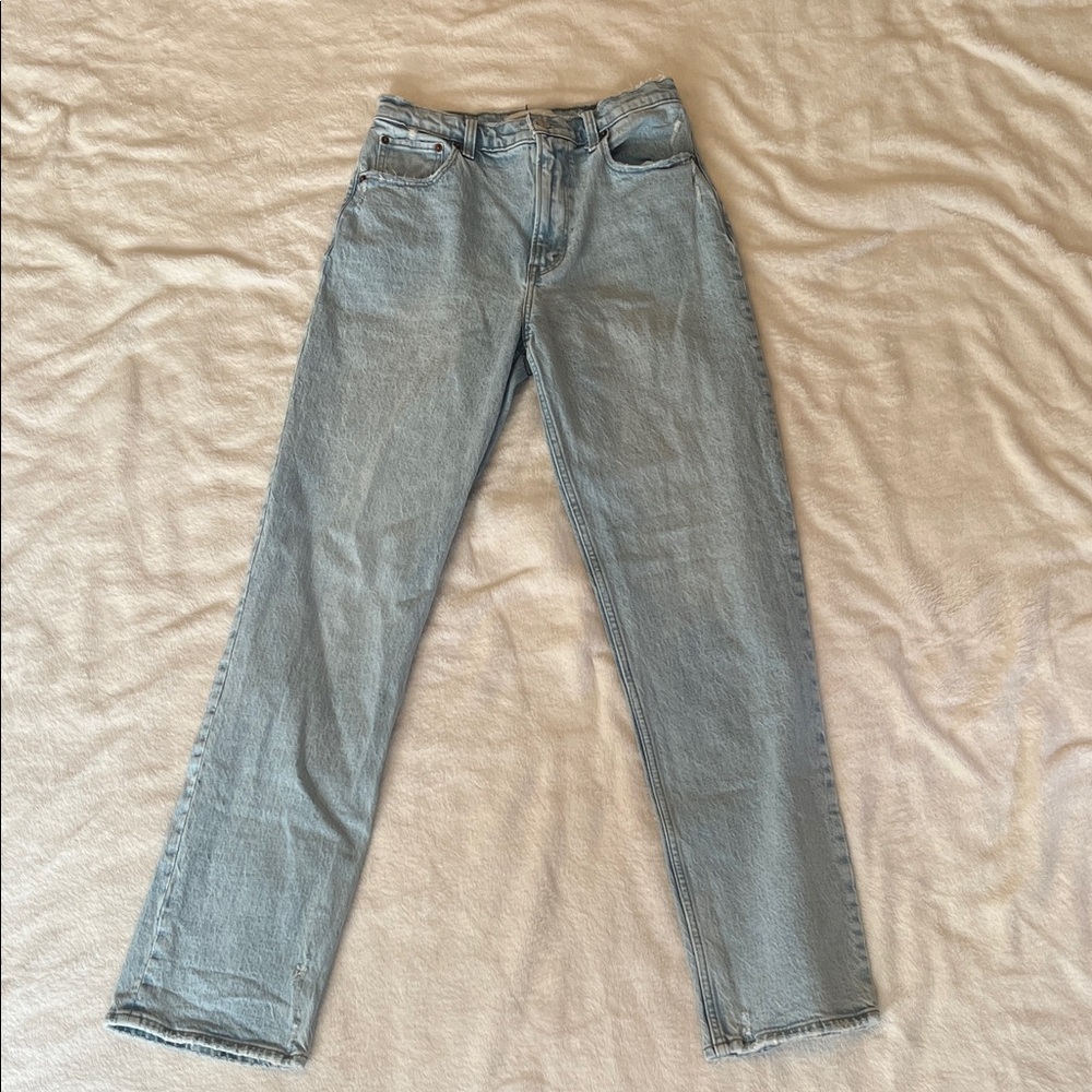 Abercrombie Light Blue Straight Leg Jeans